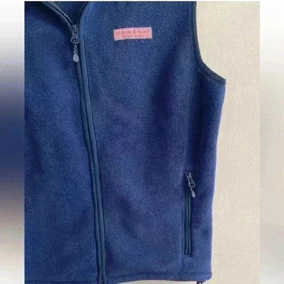 Vineyard‎ Vines Blue Fleece Zip Up Vest XS/S - Picture 2 of 6